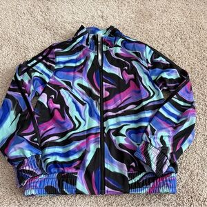 Adidas Colorful Swirl Tricot Track Jacket 10-12